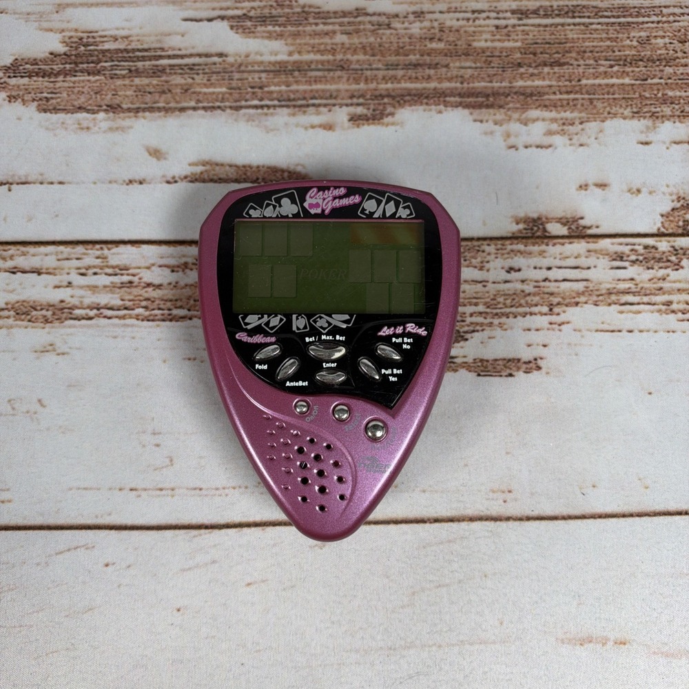 Hasbro Tiger Electronics Casino Games Caribbean Stud Poker Handheld 2003
